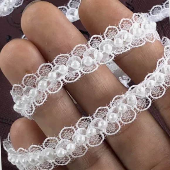 White Pearl Hair Comb New - Picture 4 of 17